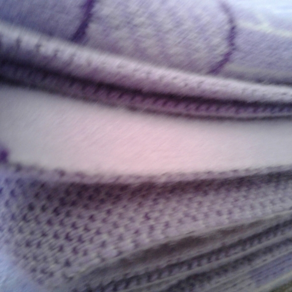 Purples Martin Creed for Rennie collection Gallery Wool Blanket/Throw - Picture 3 of 9